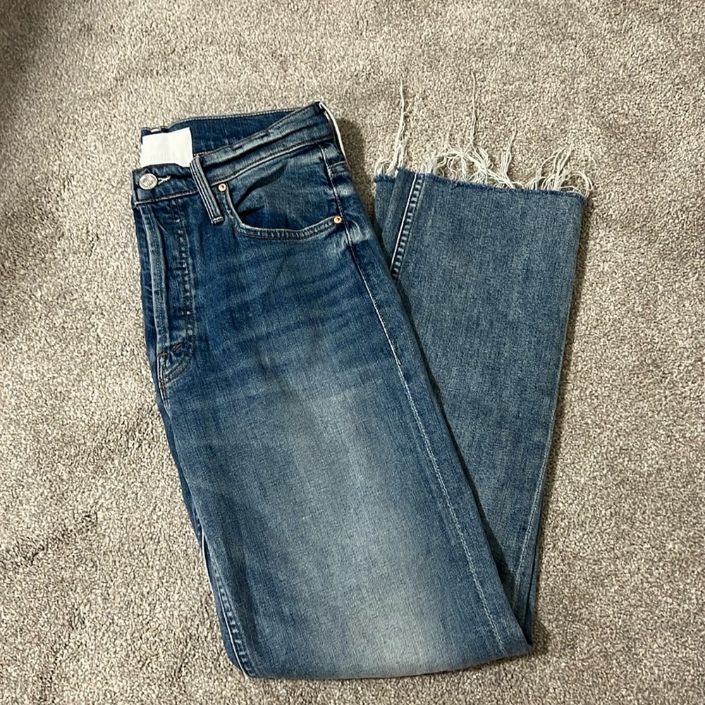Mother Superior tomcat ankle fray jeans size 26
